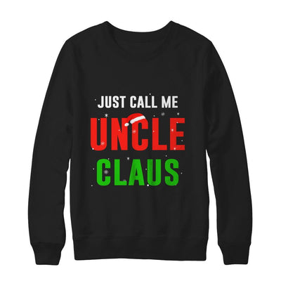 Santa Uncle Claus Matching Family Christmas Pajamas-T-Shirt & Sweatshirt-Crewneck Sweatshirt-Black