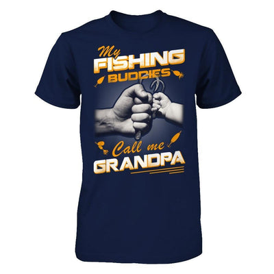 My Fishing Buddies Call Me Grandpa-T-Shirt & Hoodie-Classic T-Shirt-Navy