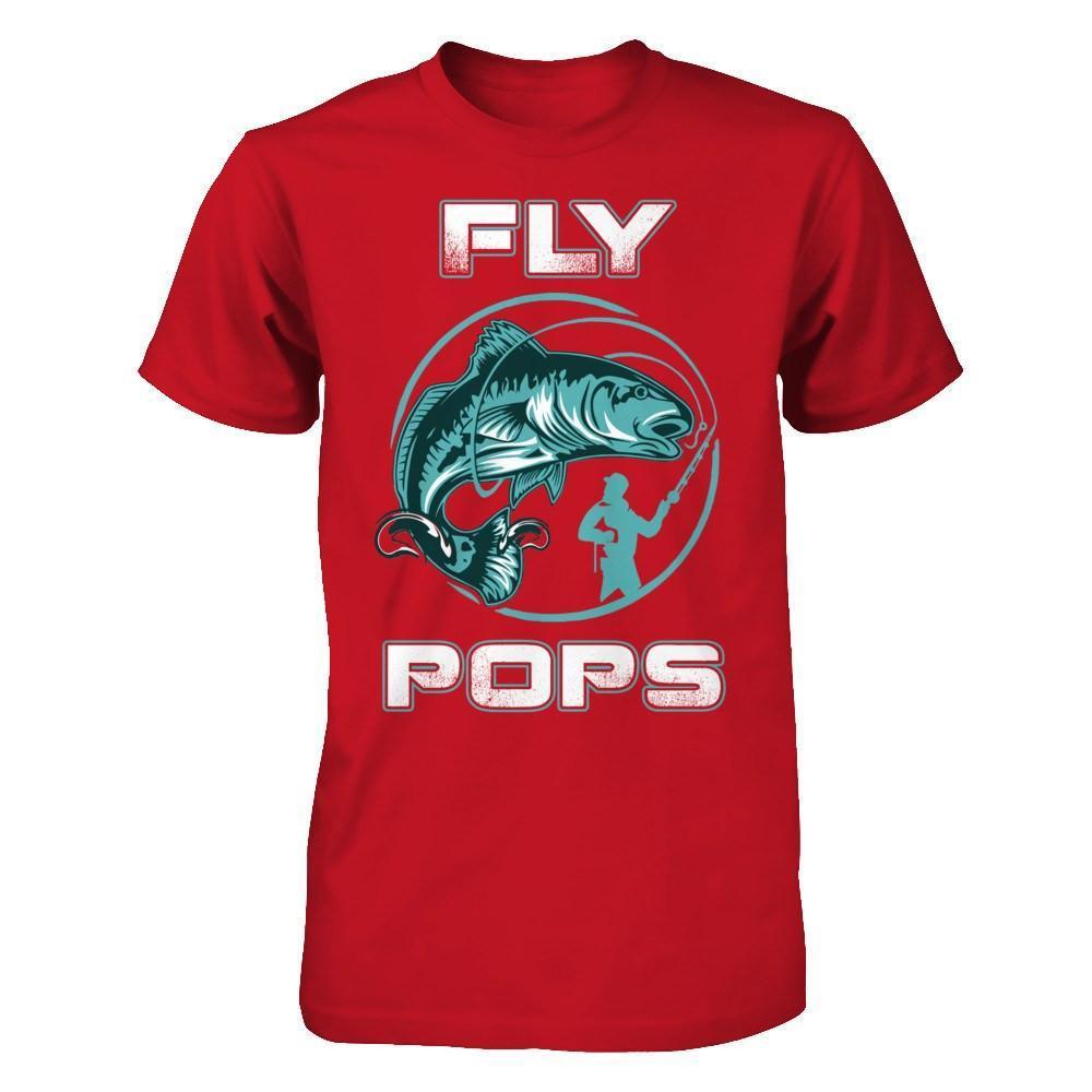 Fly Fishing Pops-T-Shirt & Hoodie-Classic T-Shirt-Red