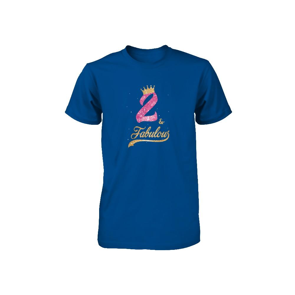 2Th And Fabulous Two Birthday Youth-Youth Shirt-Toddler T-Shirt-Royal