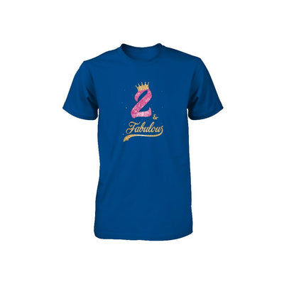 2Th And Fabulous Two Birthday Youth-Youth Shirt-Toddler T-Shirt-Royal