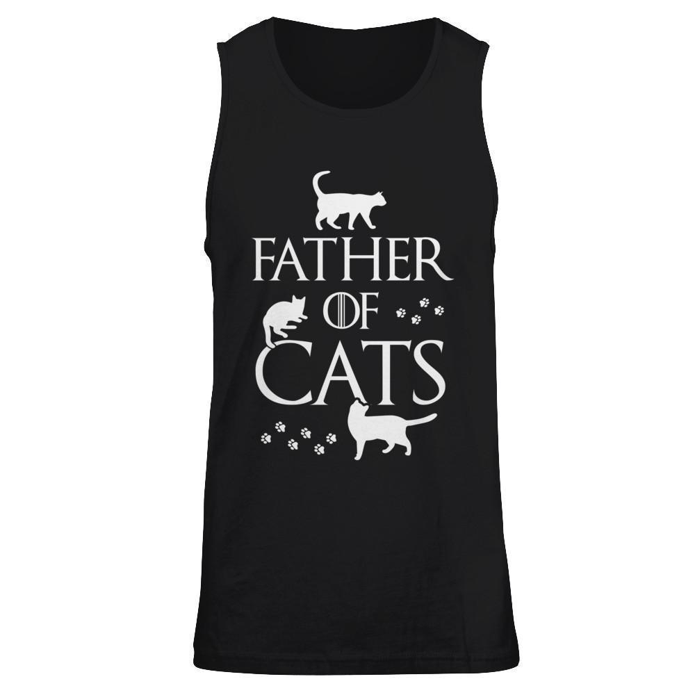 Father Of Cats Gifts For Cat Lovers-T-Shirt & Hoodie-Unisex Tank-Black
