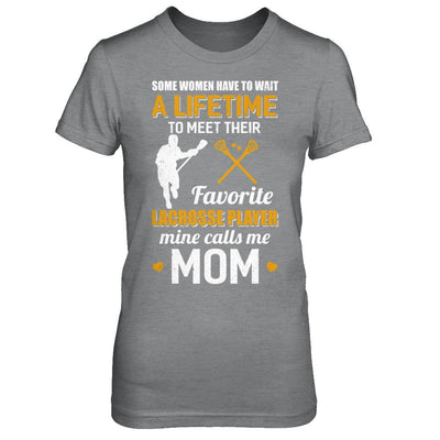 Funny My Favorite Lacrosse Player Calls Me Mom-T-Shirt & Hoodie-