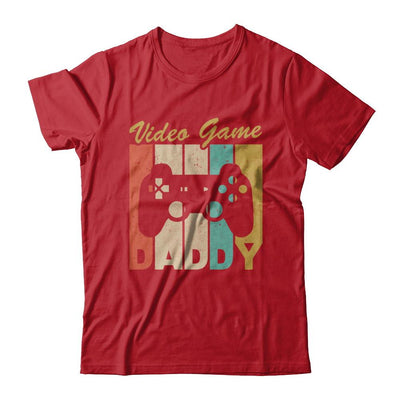 Retro Vintage Daddy Video Games Gaming Dad Fathers Day Gift-T-Shirt & Hoodie-Classic T-Shirt-Red