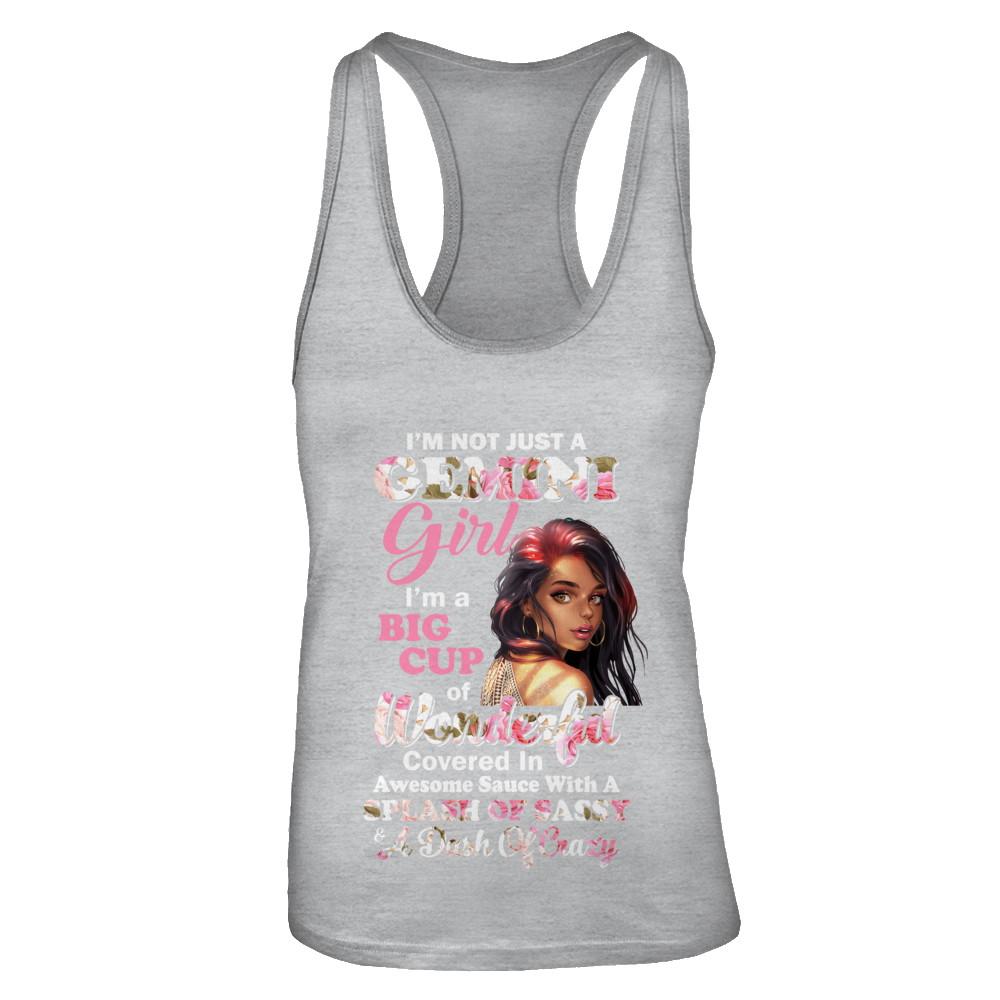 I'm Not Just A Gemini Girl May June Birthday Gifts-T-Shirt & Tank Top-Women's Ideal Racerback Tank-Heather Grey
