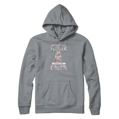Not Fragile Like A Flower Fragile Like A Bomb Wife Mom-T-Shirt & Tank Top-Pullover Hoodie-Light Steel