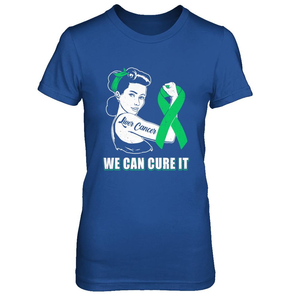 Liver Cancer Awareness Survivor We Can Cure It-T-Shirt & Hoodie-Women's T-Shirt-Royal