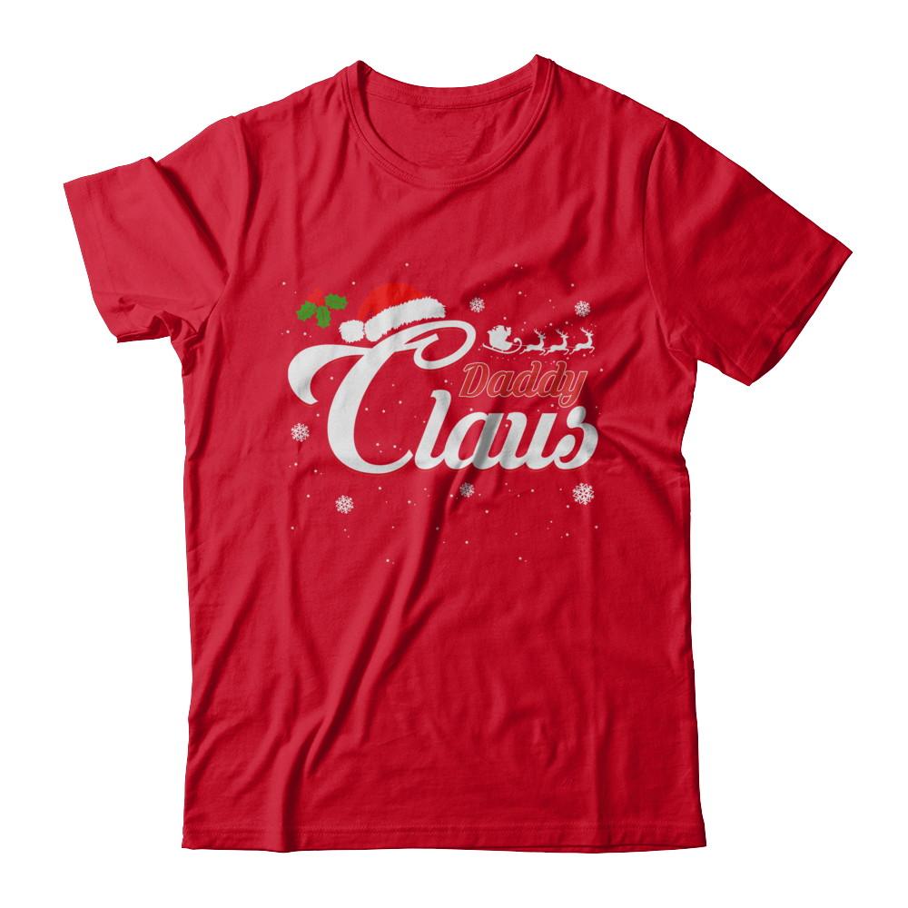 Matching Family Christmas Daddy Claus-T-Shirt & Sweatshirt-Premium T-Shirt-Red