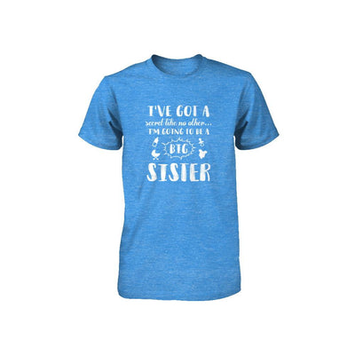 Secret Like No Other I'm Going To Be A Big Sister Youth-Youth Shirt-Youth T-Shirt-True Royal Triblend
