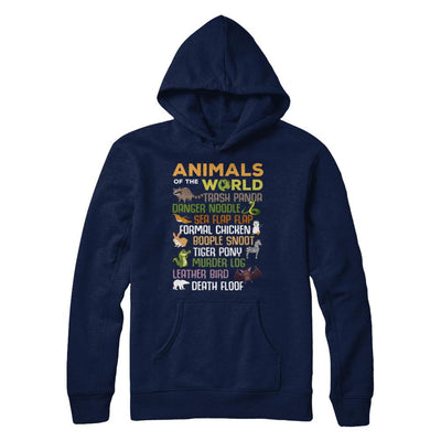 Funny Animals of The World-T-Shirt & Hoodie-Pullover Hoodie-Navy