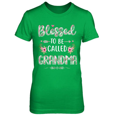 Funny Grandma Gifts Blessed To Be Called Grandma-T-Shirt & Hoodie-Women's T-Shirt-Irish Green