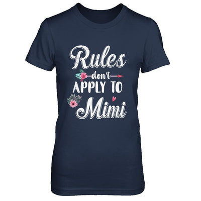 Grandmother Rules Don't Apply To Mimi-T-Shirt & Hoodie-Women's T-Shirt-Navy