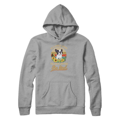 In A World Where You Can Be Anything Be Kind Bulldog Sunflow-T-Shirt & Tank Top-Pullover Hoodie-Light Steel