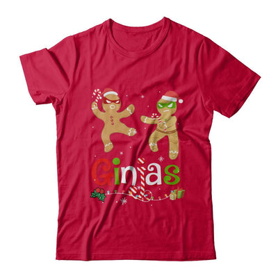 Ginjas Gingerbread Ninjas Funny Christmas Gifts-T-Shirt & Hoodie-Classic T-Shirt-Red