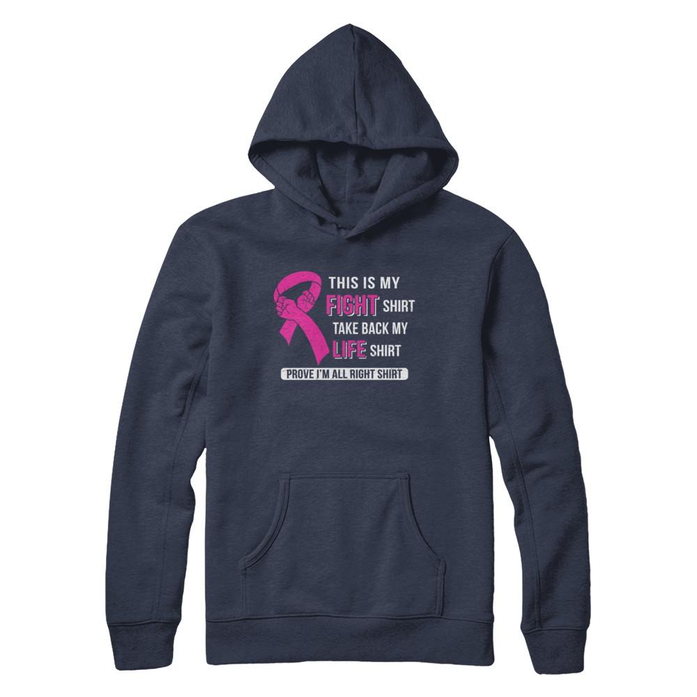 This Is My Fight Breast Cancer Awareness-T-Shirt & Hoodie-Pullover Hoodie-Navy