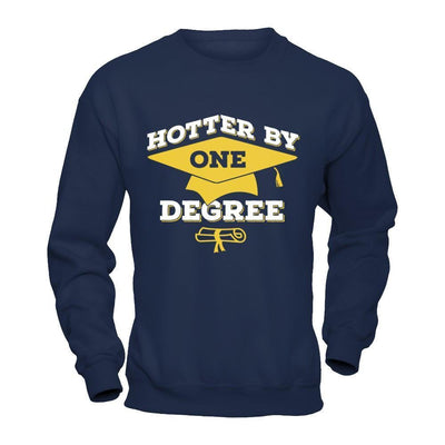 Hotter By One Degree-T-Shirt & Hoodie-Crewneck Sweatshirt-Navy