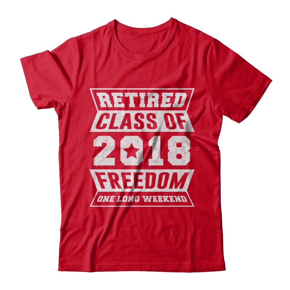 Retired 2018 Funny Retirement-T-Shirt & Hoodie-Premium T-Shirt-Red