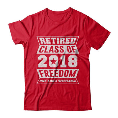 Retired 2018 Funny Retirement-T-Shirt & Hoodie-Premium T-Shirt-Red