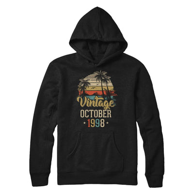 Retro Classic Vintage October 1998 23th Birthday Gift-T-Shirt & Hoodie-Pullover Hoodie-Black