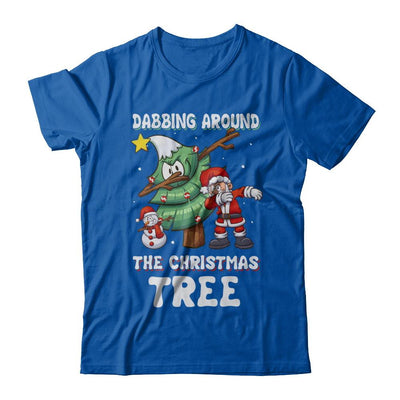 Dabbing Santa Around Christmas Tree-T-Shirt & Sweatshirt-Premium T-Shirt-Royal