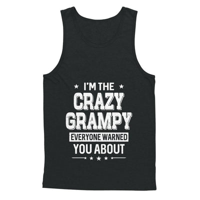 I'm The Crazy Grampy Papa Grandpa Fathers Day-T-Shirt & Hoodie-Unisex Tank-Black