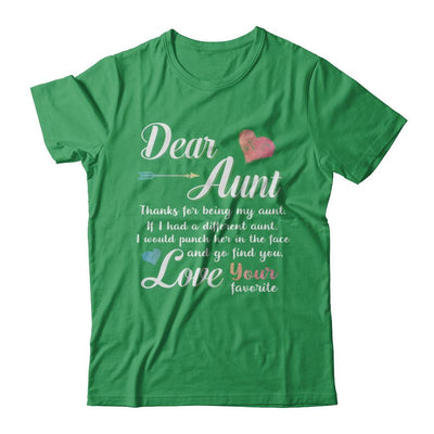 Dear Aunt Thanks For Being My Aunt Gift Christmas-T-Shirt & Hoodie-Premium T-Shirt-Kelly Green