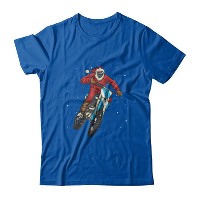 Motocross Christmas Santa Biker-T-Shirt & Sweatshirt-Premium T-Shirt-Royal
