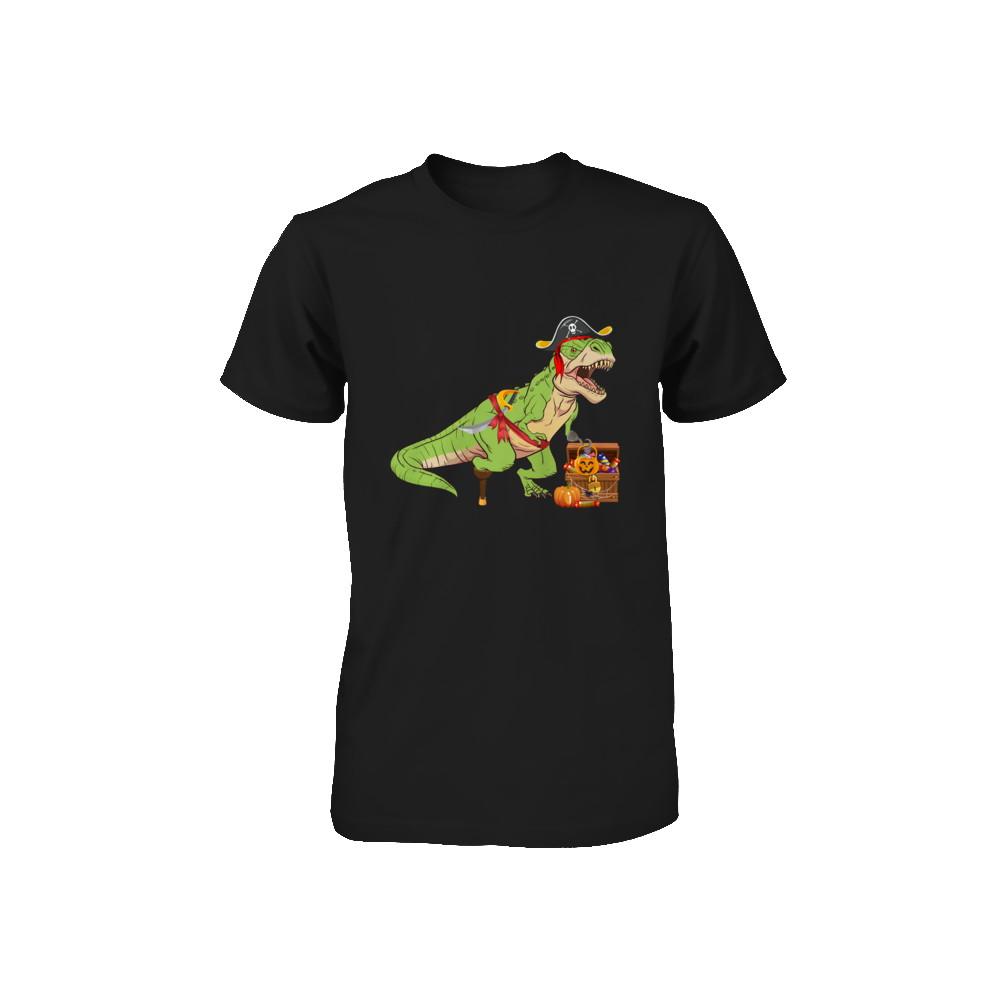 Dinosaurs T-Rex Pirate Halloween Saurus For Kids Youth-Youth Shirt-Toddler T-Shirt-Black