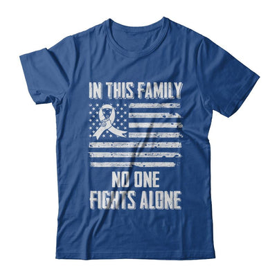 In This Family No One Fights Alone Lung Cancer-T-Shirt & Hoodie-Classic T-Shirt-Royal