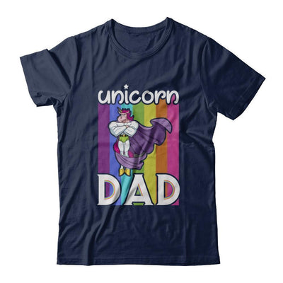 Funny Unicorn Dad-T-Shirt & Hoodie-Classic T-Shirt-Navy