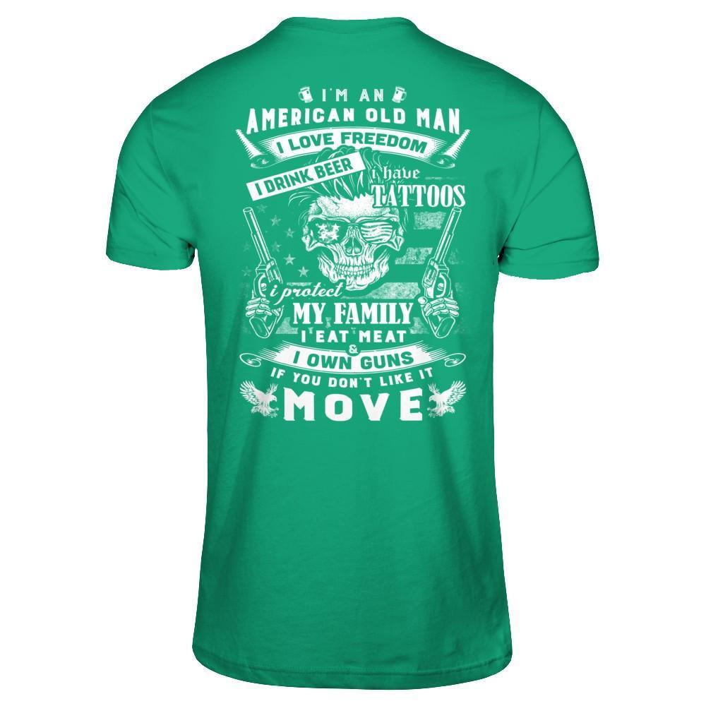 I'm An American Old Man-T-Shirt & Hoodie-Classic T-Shirt-Kelly Green