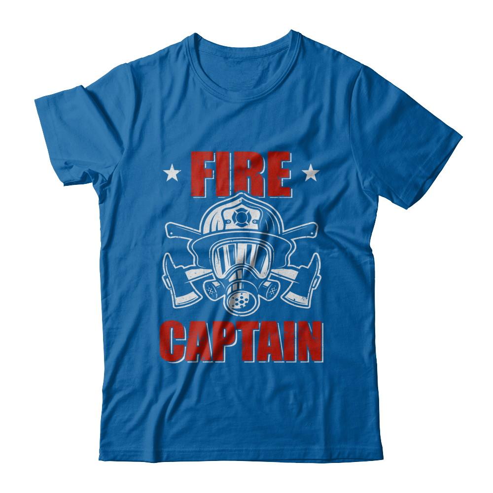 Fire Captain Fireman Dad Firefighter Gift-T-Shirt & Hoodie-Classic T-Shirt-Royal