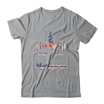 Independence Day Patriotic 4Th Of July Cat Unicorn Mericorn-T-Shirt & Hoodie-Classic T-Shirt-Sport Grey