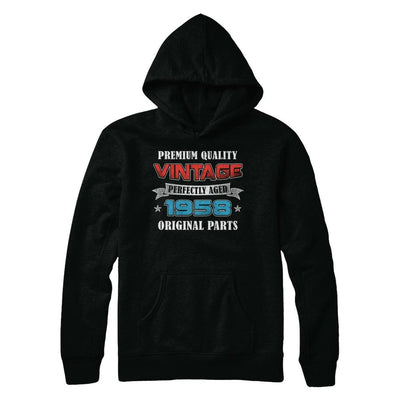 Vintage Premium Prefectly Aged 1958 63th Birthday Gift-T-Shirt & Hoodie-Pullover Hoodie-Black
