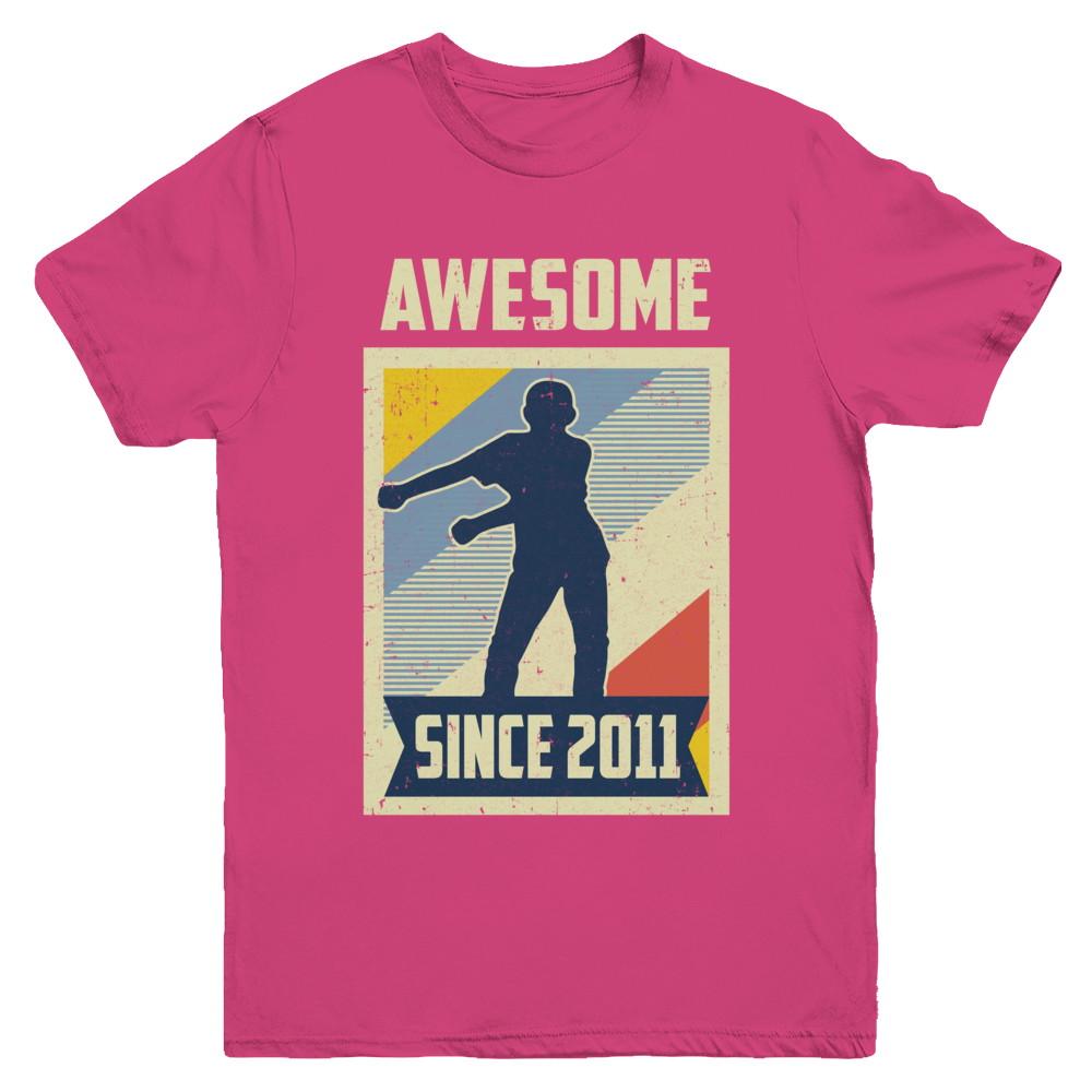 Vintage Floss 10th 2011 Birthday Gift for 10 Years Old Youth-Youth Shirt-Youth T-Shirt-Heliconia