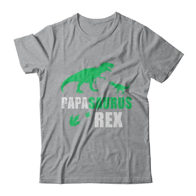 Dinosaur T-Rex Grandpasaurus Papa Saurus Dinosaur T-Rex Fathers Day-T-Shirt & Hoodie-Classic T-Shirt-Sport Grey