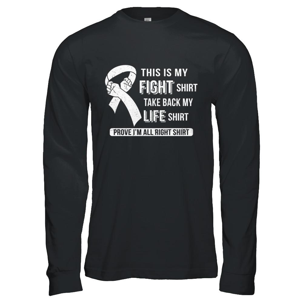 This Is My Fight Lung Cancer Awareness-T-Shirt & Hoodie-Long Sleeve T-Shirt-Black