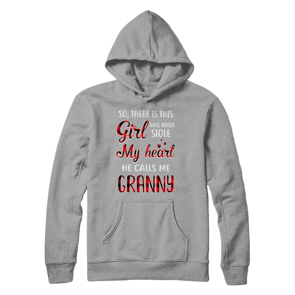 This Girl Who Kinda Stole My Heart He Calls Me Granny-T-Shirt & Hoodie-Pullover Hoodie-Light Steel