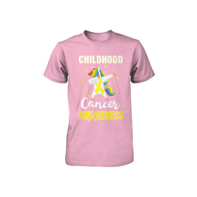 Inspirational Childhood Cancer Awareness Unicorn Support Youth-Youth Shirt-Toddler T-Shirt-Pink