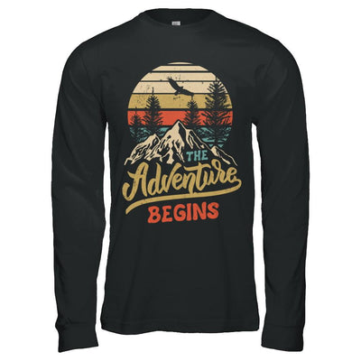 The Adventure Begins Climb The Mountain Vintage-T-Shirt & Hoodie-