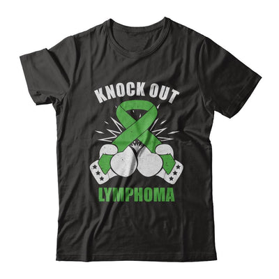 Boxing knock out Lymphoma Awareness Support-T-Shirt & Hoodie-Classic T-Shirt-Black