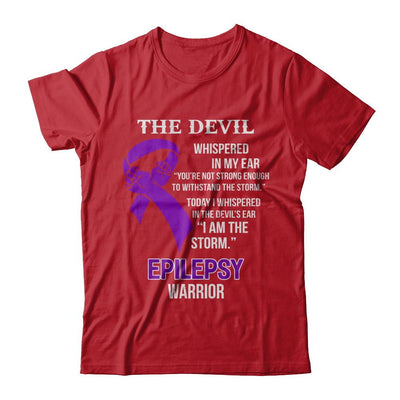 I Am The Storm Support Epilepsy Awareness Warrior Gift-T-Shirt & Hoodie-Classic T-Shirt-Red