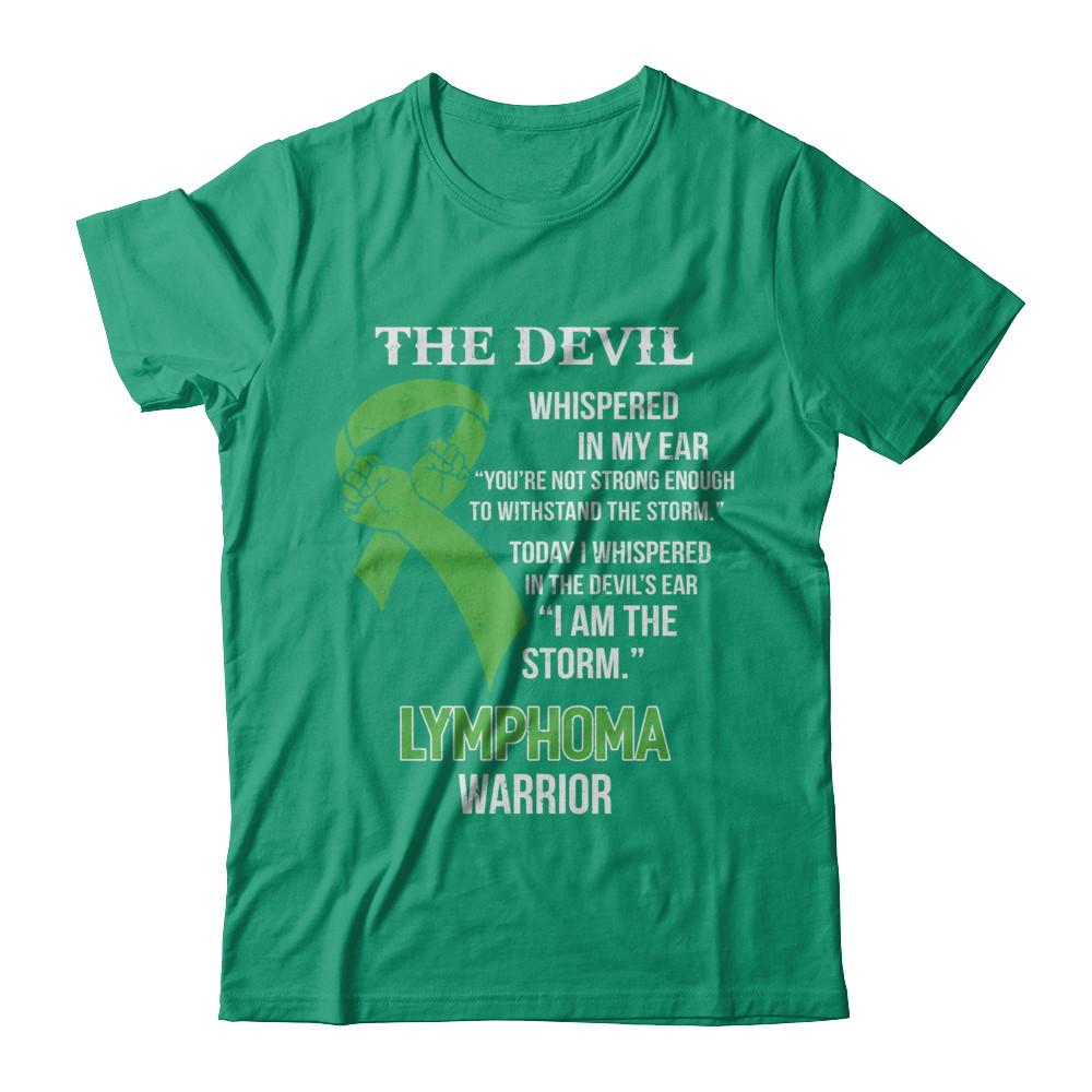 I Am The Storm Support Lymphoma Awareness Warrior Gift-T-Shirt & Hoodie-Classic T-Shirt-Kelly Green