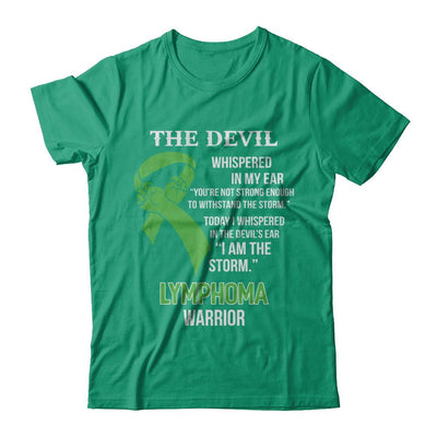 I Am The Storm Support Lymphoma Awareness Warrior Gift-T-Shirt & Hoodie-Classic T-Shirt-Kelly Green