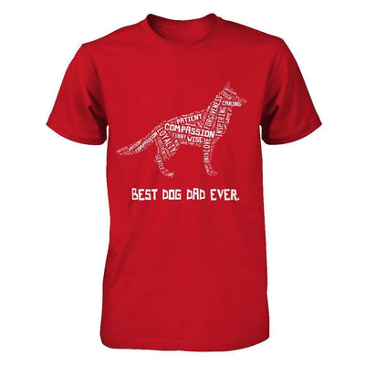 Best Dog Dad Ever German Shepherd Lovers-T-Shirt & Hoodie-Classic T-Shirt-Red
