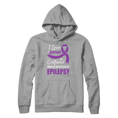 Epilepsy Awareness Support Purple Girlfriend Boyfriend-T-Shirt & Hoodie-Pullover Hoodie-Light Steel