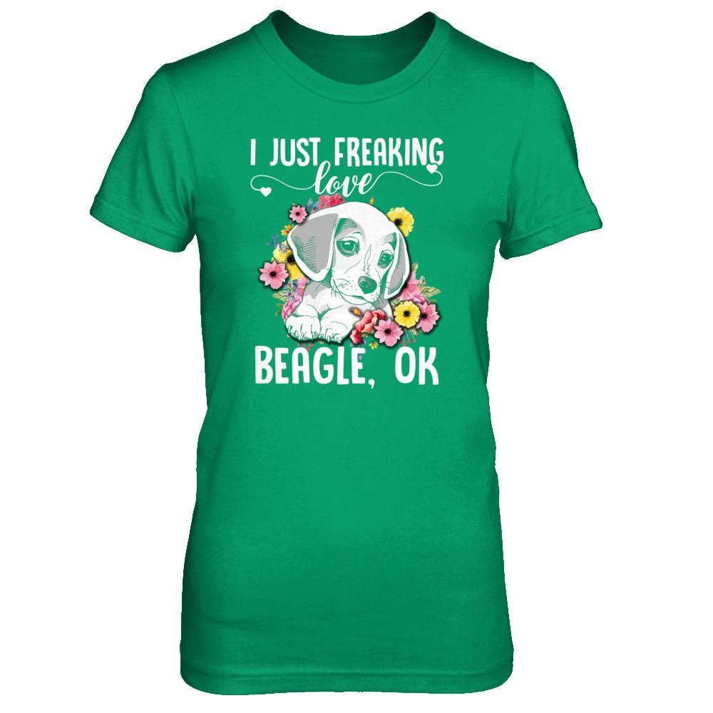 Dog I Just Freaking Love Beagle-T-Shirt & Tank Top-