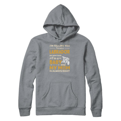 Labrador I'm Telling You I'm Not A Labrador My Mom Said-T-Shirt & Tank Top-Pullover Hoodie-Light Steel
