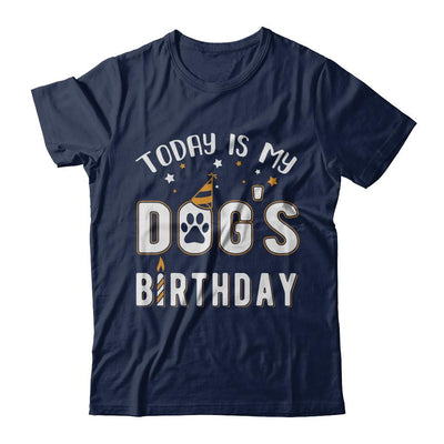 Today is My Dog's Birthday-T-Shirt & Hoodie-Classic T-Shirt-Navy
