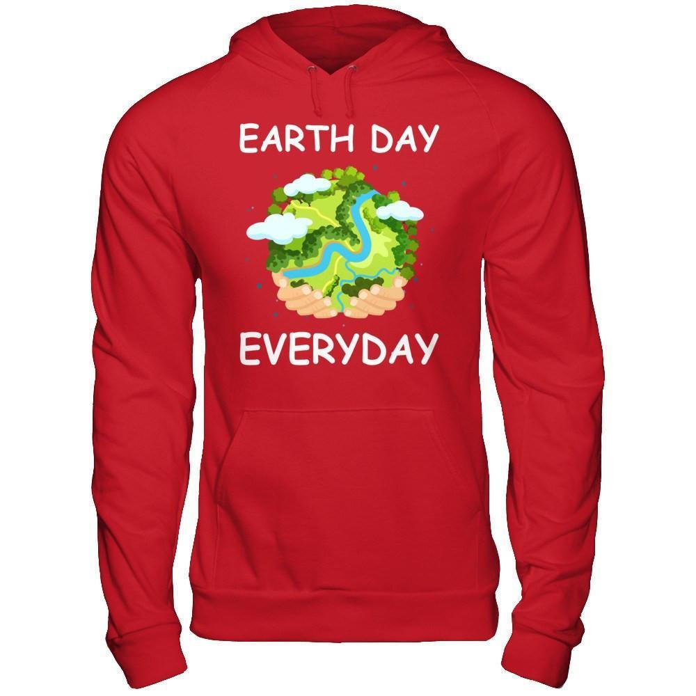 Animals On Earth Day Everyday 2018-T-Shirt & Hoodie-Pullover Hoodie-Red